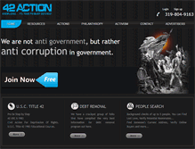 Tablet Screenshot of 42action.org
